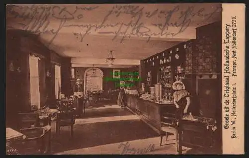 149383 Ansichtskarte Berlin Nollendorfplatz 1 Hollandsche Tappery 1915 Rotes Kreuz Lazarett