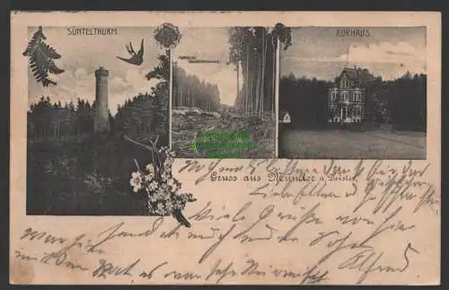 149286 Ansichtskarte Münder a. Deister 1906 Süntelturm Kurhaus Süntelsteinbruch