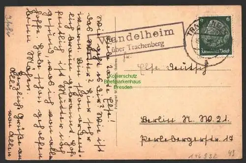 146932 AK Pobiel Wandelheim Kr. Guhrau 1938 Gasthaus Füsol Fleischerei Schule