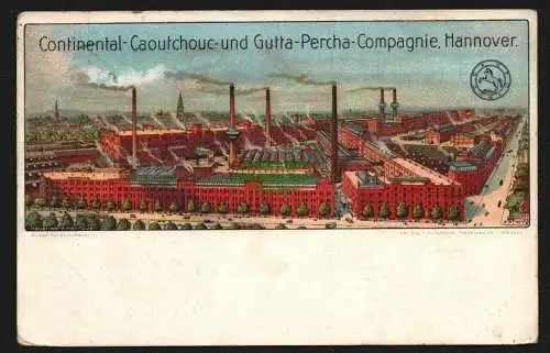 146735 Ansichtskarte Continental-Caoutchouc- und Gutta-Percha Compagnie Hannover 1919