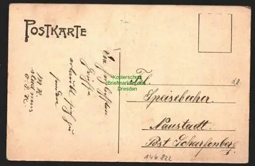 146822 AK Wilsdruff um 1910 Dresdnerstrasse