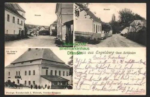 146443 AK Engelsberg Oest. Schlesien 1908 Gasthaus Joh. Erner