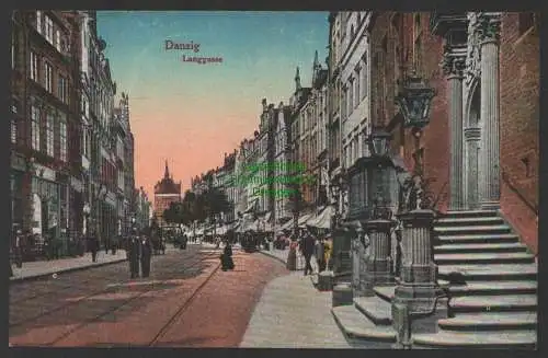 144807 AK Danzig 1918 Langgasse