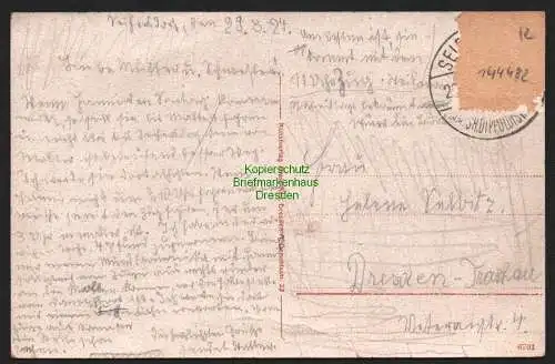 144482 AK Seifersdorf Rabenauer Grund 1924