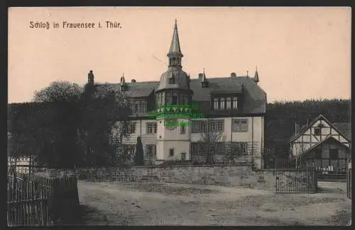 144783 Ansichtskarte Schloß in Frauensee Thür. um 1910