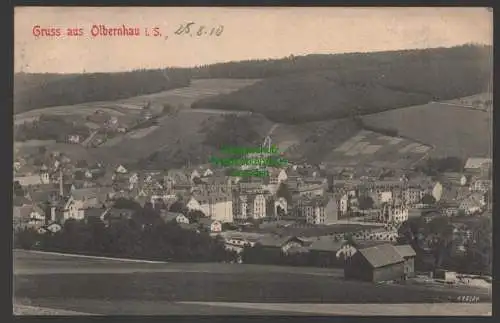 144905 Ansichtskarte Olbernhau 1910 Panorama