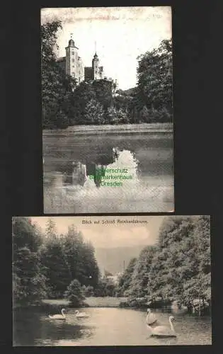 143688 AK Schloss Glauchau 1919 Schloss Reinhardsbrunn 1916