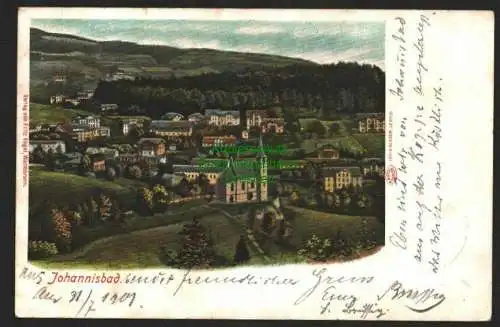 143341 Ansichtskarte Johannisbad Janske Lazne 1901 tschechisches Riesengebirge Schneekoppe