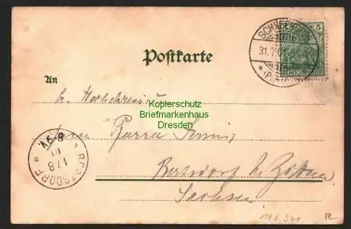 143341 AK Johannisbad Janske Lazne 1901 tschechisches Riesengebirge Schneekoppe