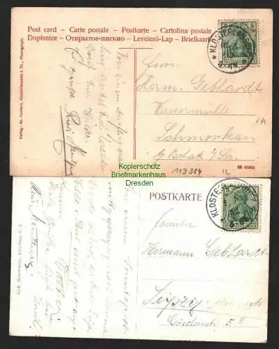 143384 2 AK Bad Klosterlausnitz Thür. 1912 Weinschenke H. Sachse 1909