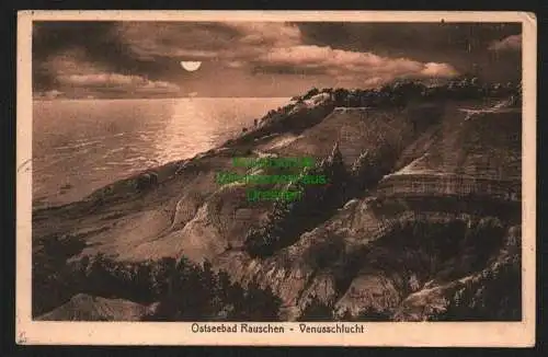 143136 Ansichtskarte Ostseebad Rauschen Samland 1918 Venusschlucht