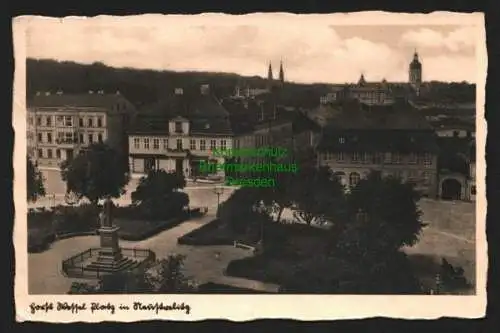 143147 Ansichtskarte Neustrelitz Fotokarte 1936 Platz mit Denkmal