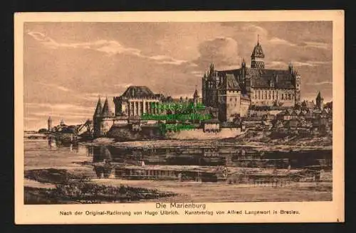 143123 Ansichtskarte Die Marienburg Wpr. Deutscher Ostmarken Verein gegr. 1894 Bismarck