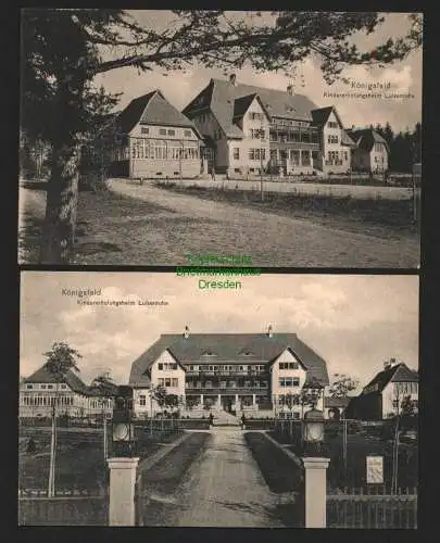 143172 2 AK Königsfeld Kindererholungsheim Luisenruhe 1913 Schwarzwald