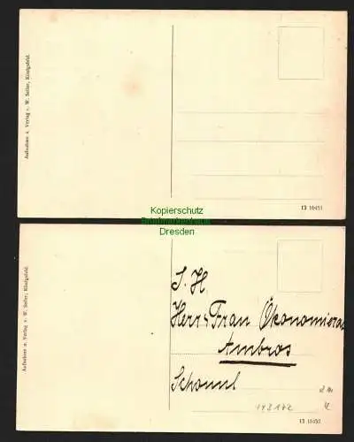 143172 2 AK Königsfeld Kindererholungsheim Luisenruhe 1913 Schwarzwald