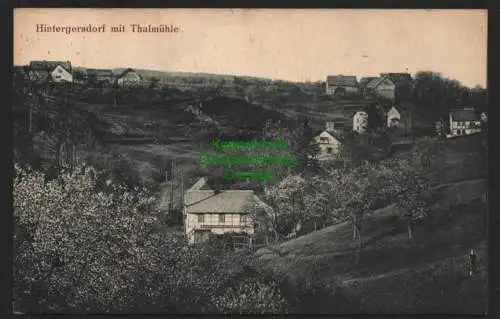 143266 Ansichtskarte Hintergersdorf bei Hartha mit Thalmühle 1922