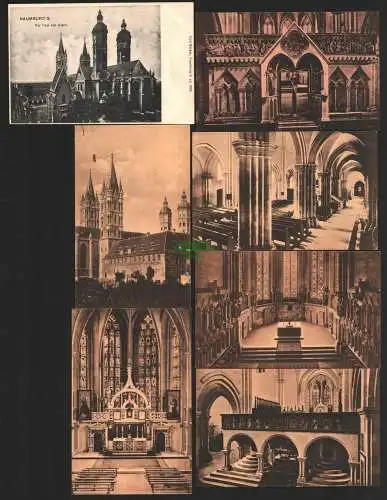 143257 7 AK Naumburg a. S. Dom aus Serie Innenansichten 1920 + Aussen 1908