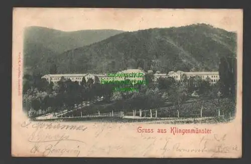 141254 AK Klingenmünster 1903 Kaserne ?