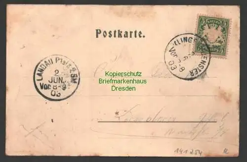 141254 AK Klingenmünster 1903 Kaserne ?