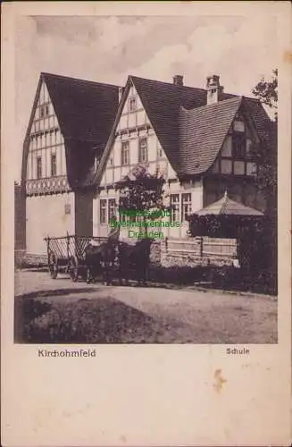 157371 Ansichtskarte Kirchohmfeld 1917 Schule