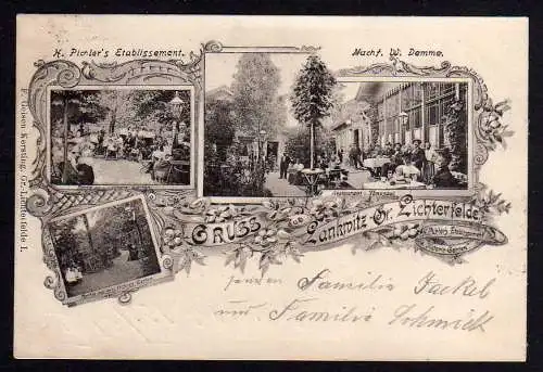 76134 AK Berlin Lankwitz Groß Lichterfelde 1901 Pichler Etablissement Restaurant