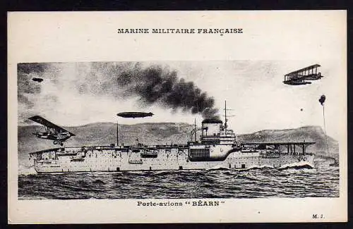 75603 AK Marine Militaire Francaise Porte Avions Bearn Schiff Flugzeugträger