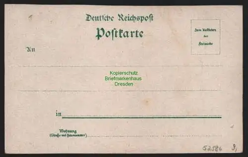 52586 AK Litho Oberhof 1897 Bahnhof Domainen Gasthof