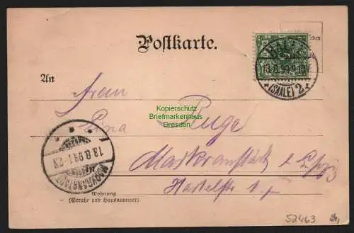 52463 AK Cröllwitz b Halle S. Bergschenke Gasthaus 1899