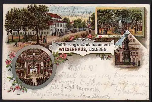 50986 AK Eisleben Wiesenhaus Theurig Etablissement 1904