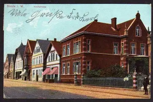 46331 AK Bünde Westf. 1913 Kirchstraße