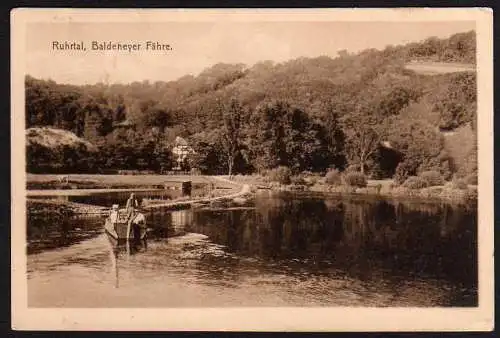 43274 Ansichtskarte Ruhrtal Baldeneyer Fähre 1926