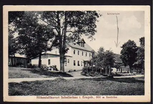 29514 Ansichtskarte Schellerhau Schülerheim 1926, gelaufen Kipsdorf