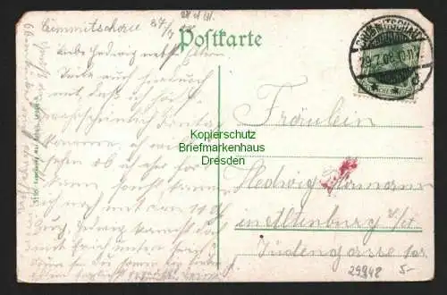 29948 AK Crimmitschau Amtsgericht 1908, gelaufen