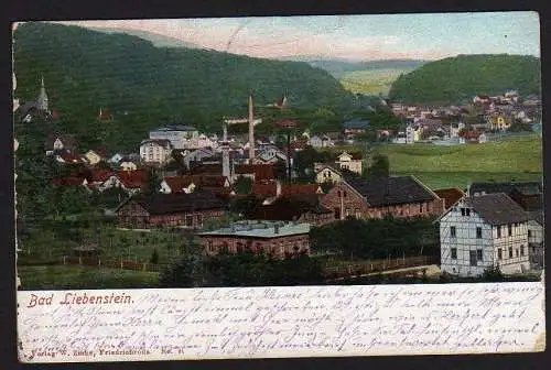 29759 Ansichtskarte Bad Liebenstein Sachsen Meiningen 1906