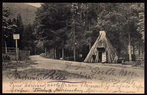 28472 AK Harz Köthe Waldweg Hütte