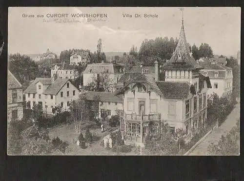 21571 AK Wörishofen Villa Dr Scholz bei Türkheim ungelaufen um 1910