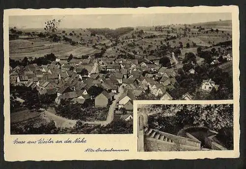 20763 AK Weiler an der Nahe Alter Lindenbrunnen Panorama 1939