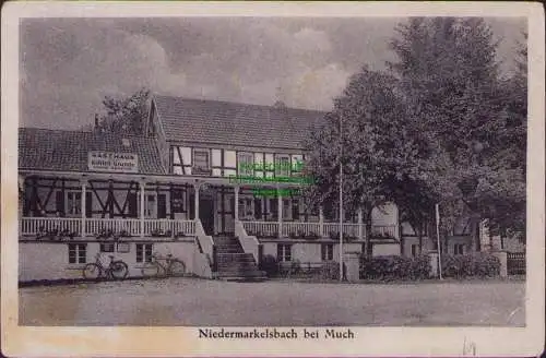 171913 AK Niedermarkelsbach bei Much 1938 Gasthaus zum kühlen Grunde