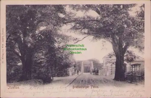 171751 AK Itzehoe 1903 Breitenburger Fähre Verlag von Wilh Jansen, Itzehoe.