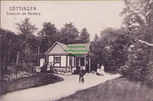 161694 AK Göttingen Trinkhalle am Hainberg 1911 Stempel Hotel National