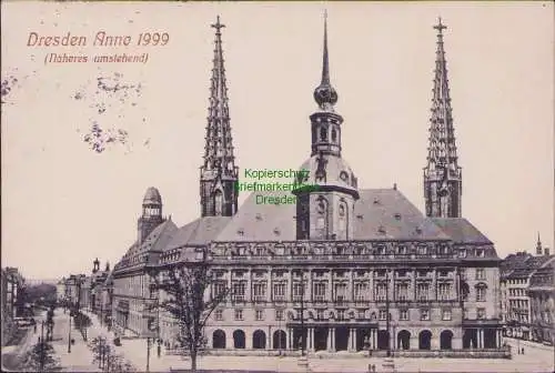 161556 AK Dresden Anno 1999 Zukunftsbild von 1914 Kunstverlag Rudolf Brauneis