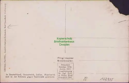 158425 AK Fotokarte Bad Landeck Schlesien Einsenbahn Zug Lok unter Brücke durchf