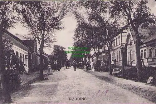 158399 AK Rodding Kommune Rödding 1918 Dorfstraße bei Haderslev Hadersleben