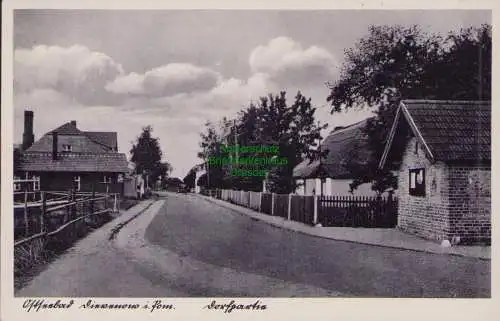 156939 AK Ostseebad Dievenow i. Pom 1936 Dorfpartie Dofstraße