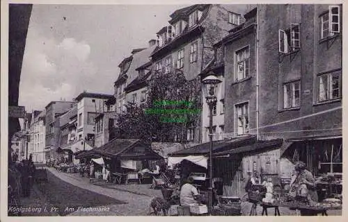 157028 AK Königsberg i. Pr. Am Fischmarkt 1938 Händlerstände