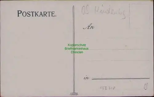 156718 AK Zabrze Hindenburg O.S. Bahnhof um 1910