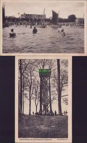 154678 AK Seebad Ahlbeck Freibad 1929 Zierowberg Aussichtsturm