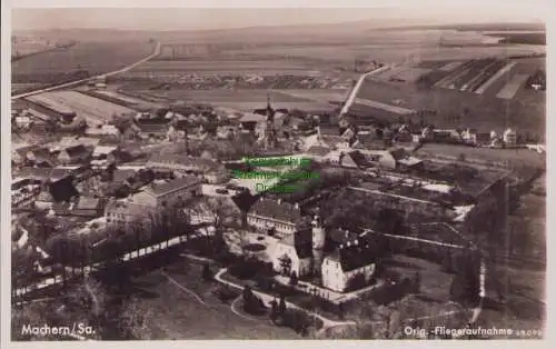 153253 AK Machern i. Sa. Orig. Fliegeraufnahme Luftbild um 1935 Aero Bild Verlag