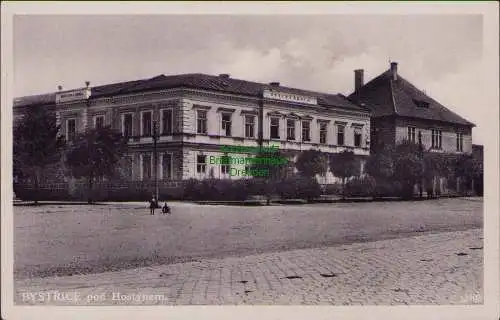 153002 AK Bystrice pod Hostynem Bistritz am Hostein um 1940 Schule