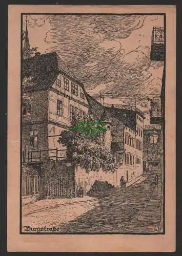 151906 AK Schwerin um 1925 Künstlerkarte LW Burgstraße